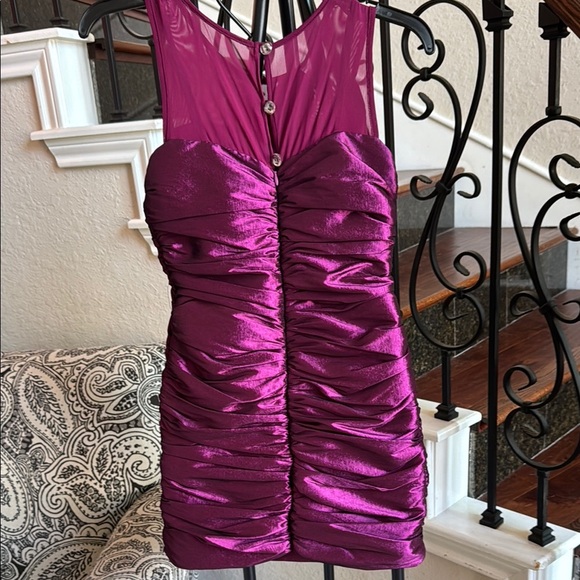 JESSICA McCLINTOCK “Girls Collection” Purple Formal Dress, girls’ size 10 - Picture 2 of 12